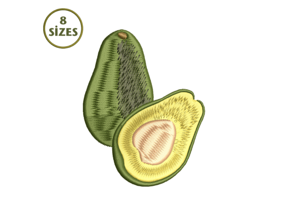 Avocado Fruit Embroidery: A Warm, Whimsical Gift Design Worth Stitching