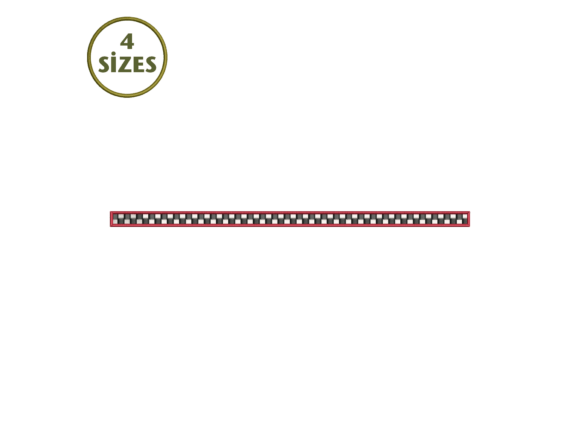 Checkerboard Border Embroidery