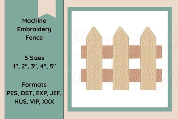 Fence Machine Embroidery Design