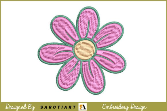 Flower Design Embroidery T-shirt