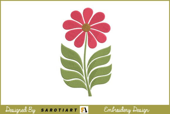 Flower Embroidery Design T-shirt Floral
